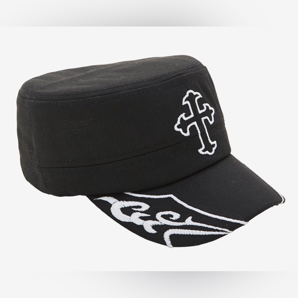 Western Cross Filigree Cadet Cap Hat
